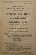 Book cover of Working Time Table of Passenger Trains - Section C - London East District - Suburban Lines (Charing Cross and Cannon Street) 17th June 1957, until further notice by British Railways Southern Operating Area